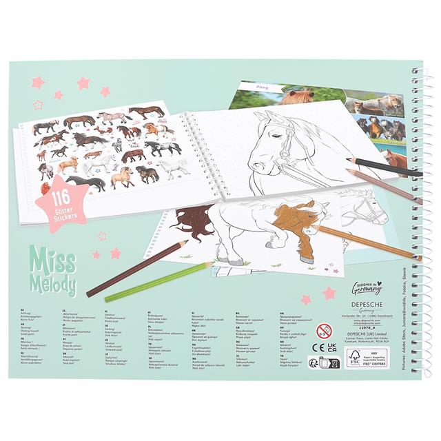 Colouring Book Miss Melody Multicolour