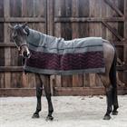 Cooler Rug Kentucky Heavy Fleece Square Fishbone Dark Red