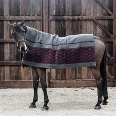 Cooler Rug Kentucky Heavy Fleece Square Fishbone Dark Red