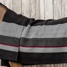 Cooler Rug Kentucky Heavy Fleece Square Stripes Black-Grey