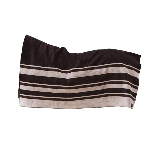 Cooler Rug Kentucky Heavy Fleece Square Stripes Brown-Light Brown