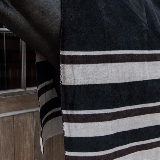 Cooler Rug Kentucky Heavy Fleece Square Stripes Brown-Light Brown