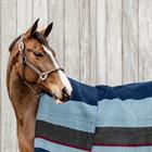 Cooler Rug Kentucky Heavy Fleece Square Stripes Dark Blue-Grey