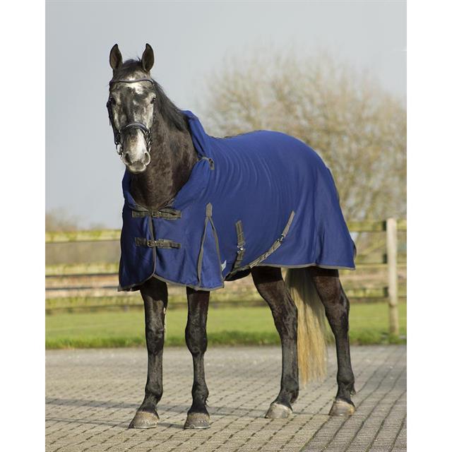 Cooler Rug QHP Quick Dry With Neck Piece Dark Blue