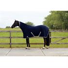 Cooler Rug QHP Wool With Neck Piece Blue
