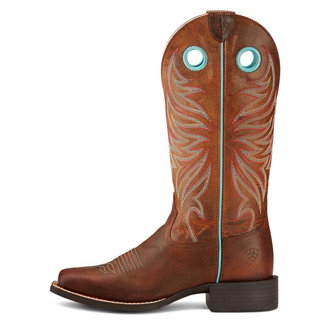 Cowboy Boots Ariat Round Up Ryder Women Brown