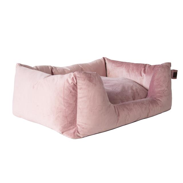 Dog Bed Kentucky Velvet Light Pink