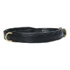 Dog Collar HORSEGEAR HGWave Leather Black