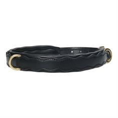 Dog Collar HORSEGEAR HGWave Leather Black