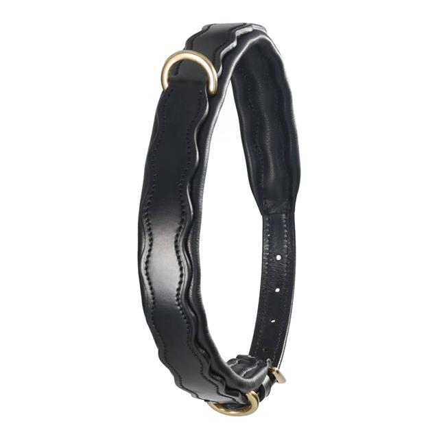 Dog Collar HORSEGEAR HGWave Leather Black