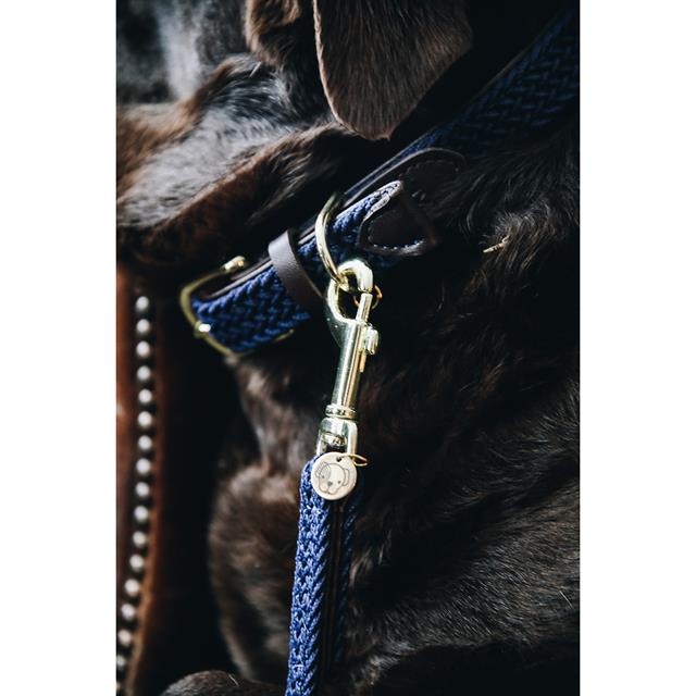 Dog Collar Kentucky Braided Nylon Dark Blue