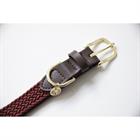 Dog Collar Kentucky Braided Nylon Dark Red