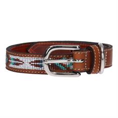 Dog Collar Pénélope Pearl Mid Brown-Blue