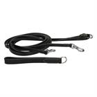 Draw Reins Dy'on Working Collection Leather Black