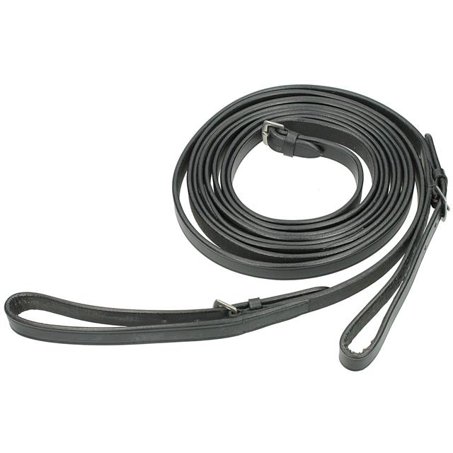 Draw Reins Epplejeck Leather Black