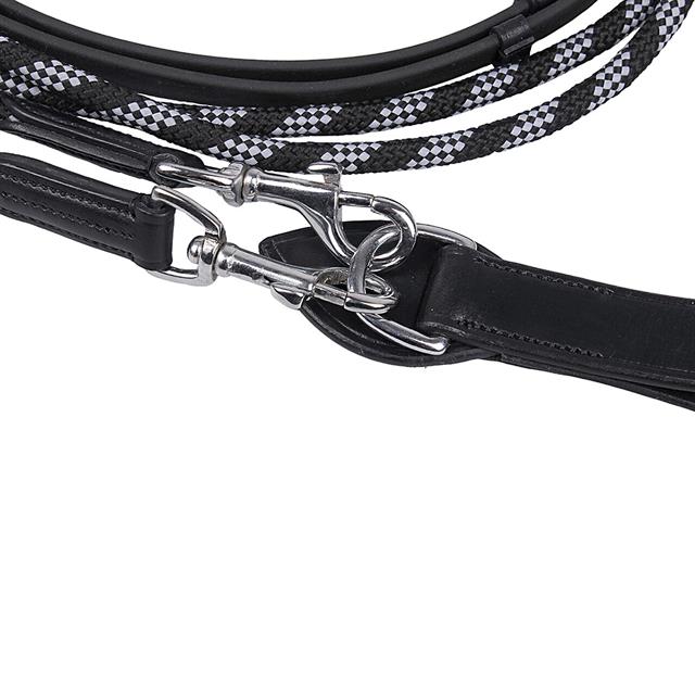 Draw Reins QHP Biothane Black