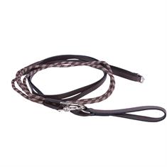 Draw Reins QHP Luxe Brown