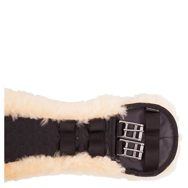 Dressage Girth BR Anatomic Sheepskin Black