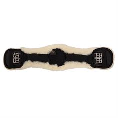 Dressage Girth BR Cheviot Lambskin Black-beige