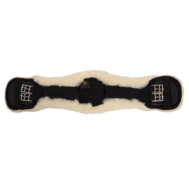Dressage Girth BR Cheviot Lambskin Black-beige