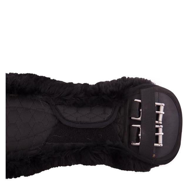 Dressage Girth BR Cheviot Lambskin Black-Black