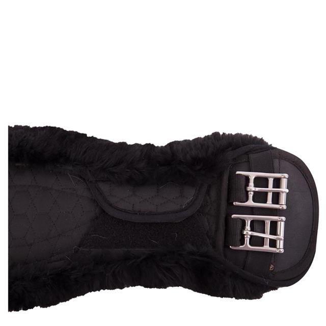 Dressage Girth BR Cheviot Lambskin Black-Black