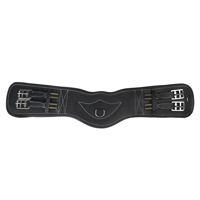 Dressage Girth Horka Leather Black-Silver