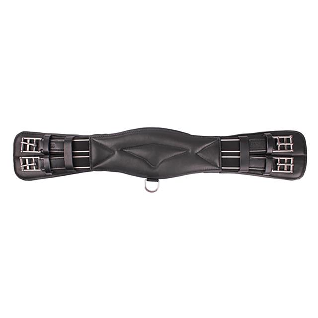 Dressage Girth Horka Leather Black-Silver