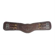 Dressage Girth Horka Leather Brown-Silver