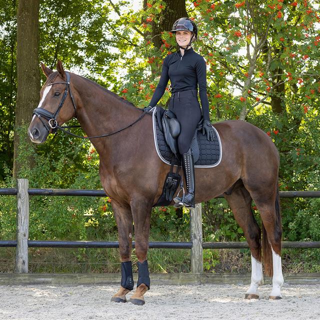 Dressage Girth QHP Air Mesh Black