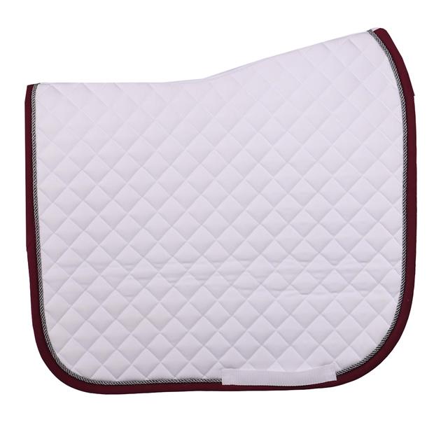 Dressage Saddle Pad Horsegear HGKemble White-Red