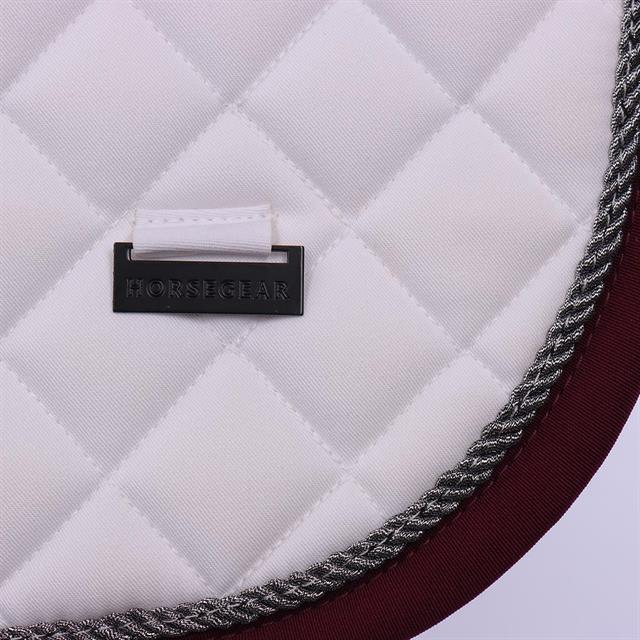 Dressage Saddle Pad Horsegear HGKemble White-Red
