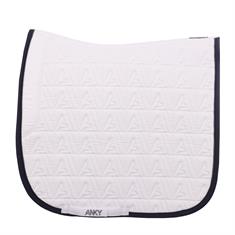 Dressage Saddle Pad Twill ANKY White-Dark Blue