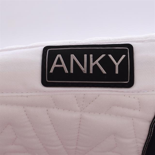 Dressage Saddle Pad Twill ANKY White-Dark Blue