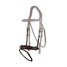 Dy'on Flash Noseband with Removable Cushioned Strap Brown