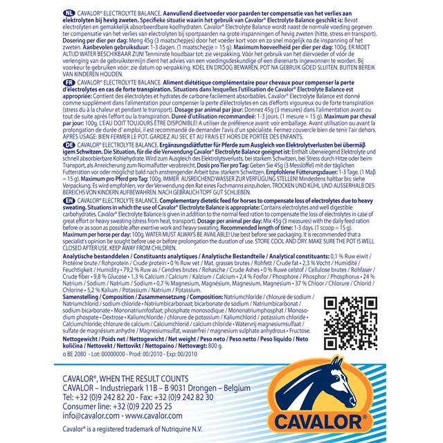 Electrolyte Balance Cavalor Multicolour