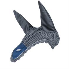 Equestrian Metallic Blue Ear Net Stockholm Grey-Blue