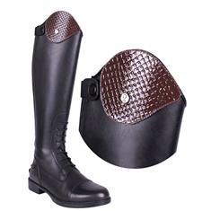 Exchangeable Top of Riding Boot QHP Romy Croco Brown