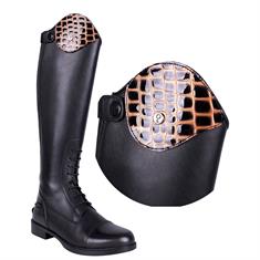 Exchangeable Top of Riding Boot QHP Romy Croco Gold