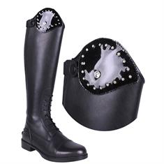 Exchangeable Top of Riding Boot QHP Romy Crystal Black