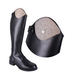 Exchangeable Top of Riding Boot QHP Romy Glitter Gold