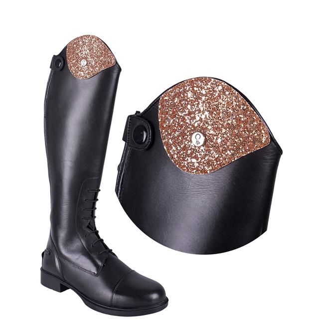 Exchangeable Top of Riding Boot QHP Romy Sparkle Gold