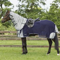 Exercise Fly Sheet QHP with Neck Dark Blue