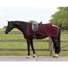 Exercise Rug QHP Fleece Ornament Dark Red