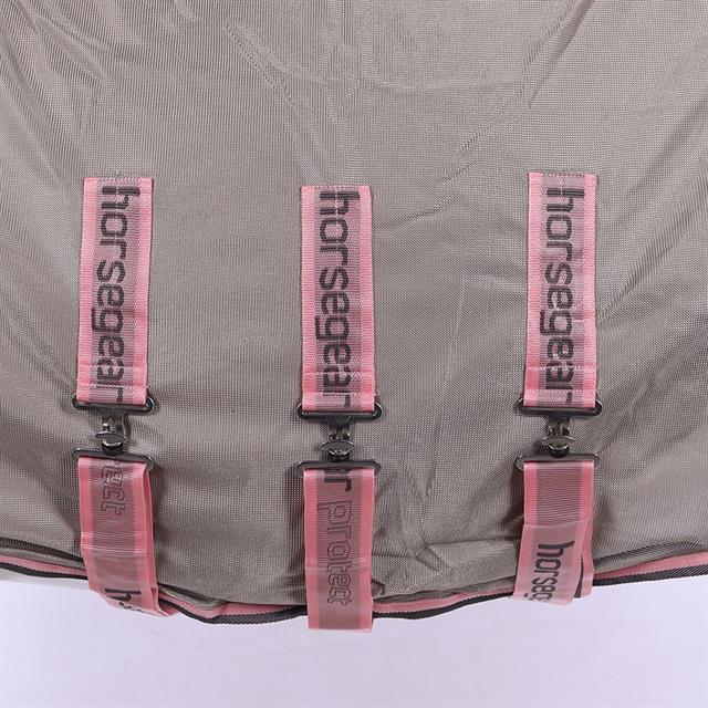 Fly Blanket Horsegear Protect Light Grey-Pink