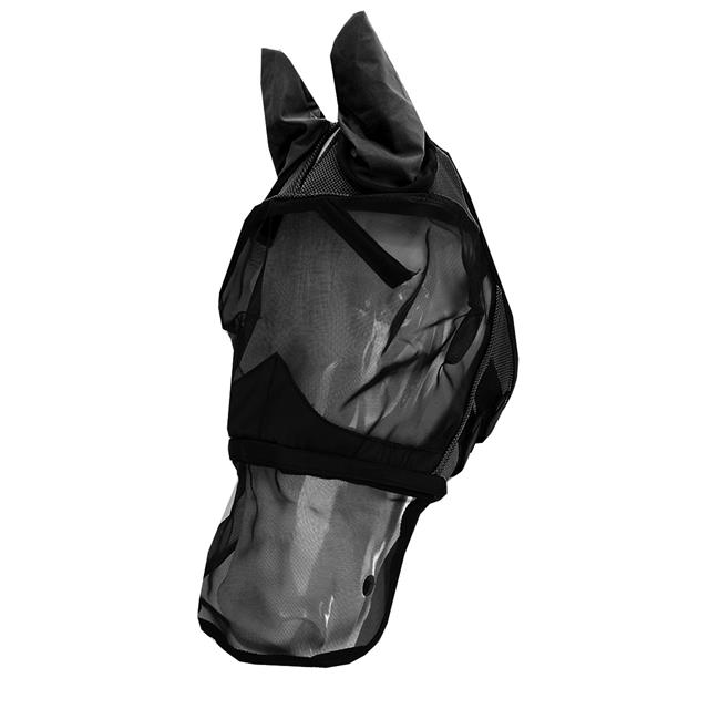 Fly Mask Horsegear Detachable Nose Net Black