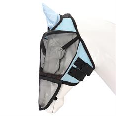Fly Mask Horsegear Detachable Nose Net Light Blue