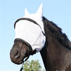 Fly Mask Horsegear Hide White-Black