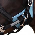 Fly Mask QHP With Detachable Nose Flap Light Blue