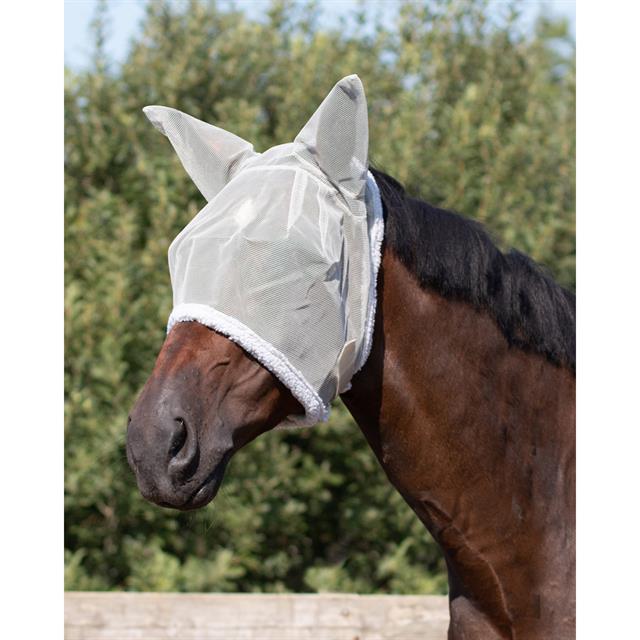 Fly Mask QHP With Ears Grey